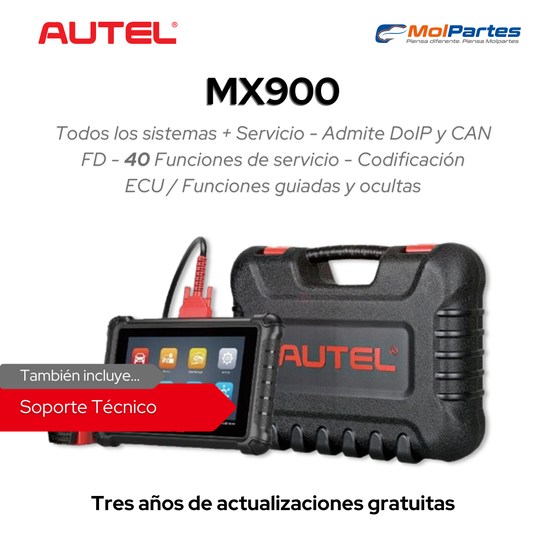 ESCÁNER DE DIAGNÓSTICO MX900 AUTEL Colombia ESCÁNER DE DIAGNÓSTICO MX900 AUTEL Colombia