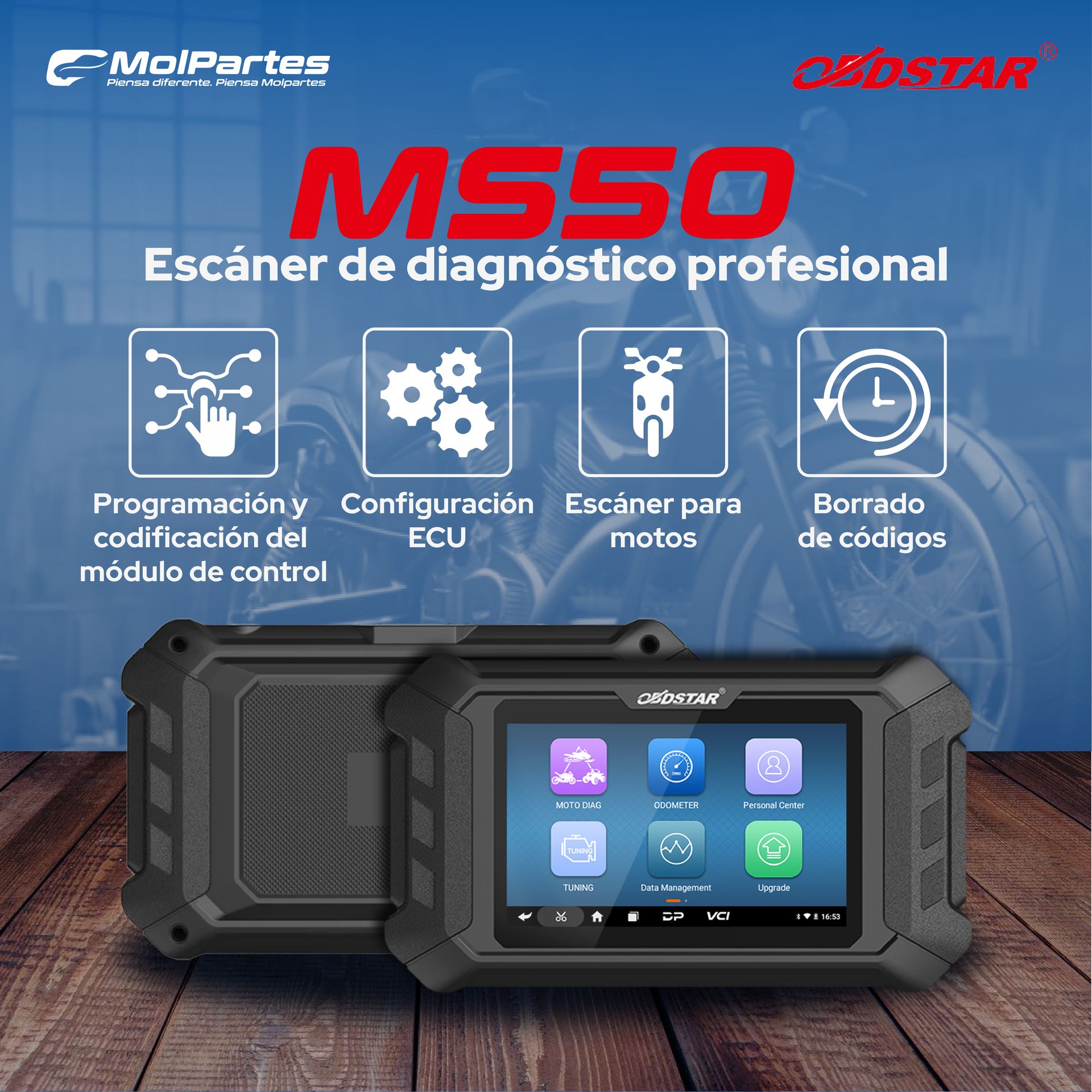 ESCÁNER DE DIAGNÓSTICO| MS50 OBDSTAR Colombia