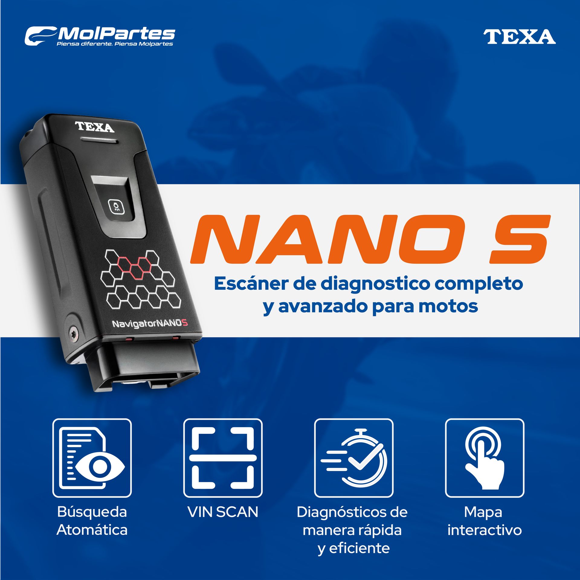 NAVIGATOR NANO S ESCÁNER DE DIAGNÓSTICO  NAVIGATOR NANO S ESCÁNER DE DIAGNÓSTICO