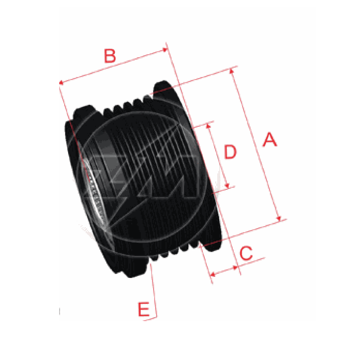 POLEA RUEDA HYUNDAI ATOS