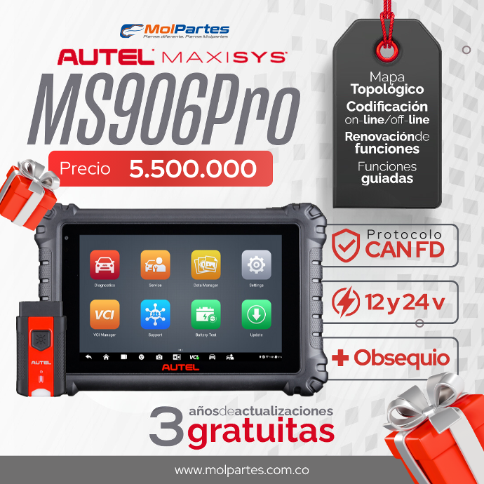 ESCÁNER DE DIAGNÓSTICO MS906 PRO AUTEL Colombia