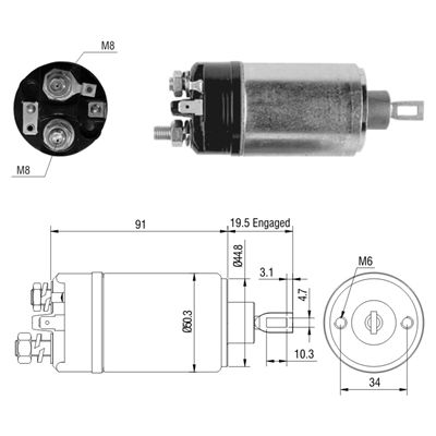 AUTOMATICO CHEVROLET CHEVETTE 1976-1981 12V TIPO BOSCH