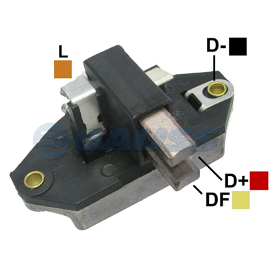 REGULADOR TRACTOR CASE JOHN DEERE MASSEY FERGUSON 12 55 CON ESCOBILLAS TIPO BOSCH (GA1275-GA1277-GA1541)