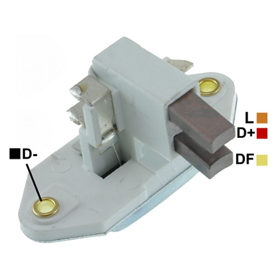 REGULADOR CHEVROLET SILVERADO C B 12 85 CON ESCOBILLAS TIPO BOSCH (GA1012-GA1089-GA1129-GA1336)