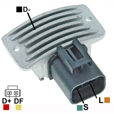 REGULADOR KIA BESTA 12 90 CONECTOR RECTO 2 TIPO POONG SUNG (GA1126-GA1135)