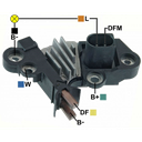 REGULADOR DODGE JOURNEY NISSAN CAPSTAR 14V VW VOLKSWAGEN GOL 12 CONECTOR VERTICAL 2 DFM-L F00M346137 TIPO BOSCH