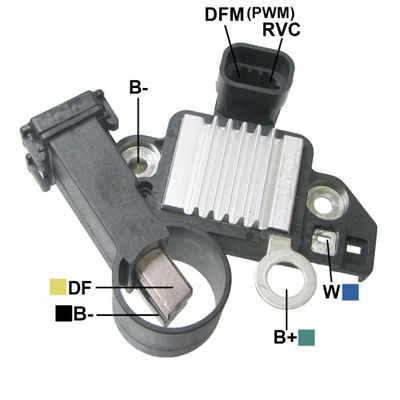 REGULADOR CHEVROLET SONIC CRUZE TRACKER TRAIL BLAZER 12 CONTROL DE VOLTAJE REGULADO ECU 2 DFM-RVC TIPO DELCO (GA1755-GA1757)