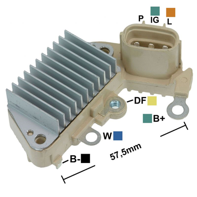 REGULADOR CATERPILLAR CASE MAQUINARIA 12 CONECTOR OVALADO 3 P-IG-L TIPO NIPPONDENSO