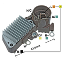 REGULADOR HONDA CIVIC 84-87 SUZUKI SJ413 12 CONECTOR REDONDO 3 C-IG-L TIPO NIPPONDENSO