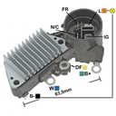 REGULADOR HONDA CIVIC MV 12 CONECTOR REDONDO 4 N C-IG-L-FR TIPO NIPPONDENSO