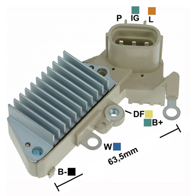 REGULADOR CATERPILLAR YANMAR 12 3 P-IG-L TIPO NIPPONDENSO