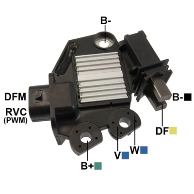 REGULADOR INTELIGENTE CHEVROLET CAPTIVA 2010>2014 12 PWM 2 DFM-RVC TIPO VALEO