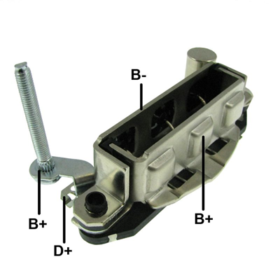 RECTIFICADOR MAZDA 626 L4 MITSUBISHI FUSO 60AMP 6X35A TIPO MITSUBISHI