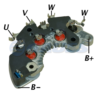 RECTIFICADOR DAEWOO 85AMP 6X35A AVALANCHE HEAVY DUTYTIPO DELCO