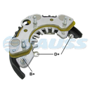 RECTIFICADOR NISSAN 85AMP 6X35A M5X8MM TRIDIODO TIPO HITACHI