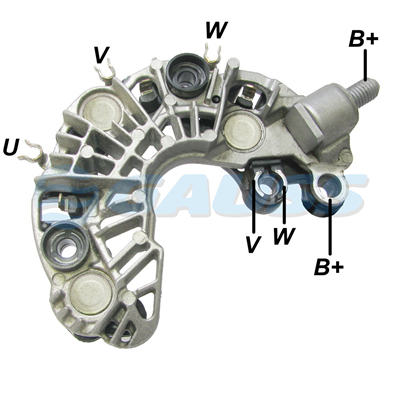 RECTIFICADOR FORD FOCUS 2.0 ECO SPORT NEW FIESTA 120AMP 3X50A AVALANCHETIPO VALEO