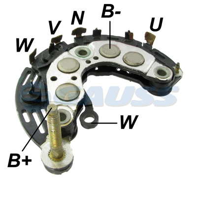 RECTIFICADOR FORD FIESTA ECO SPORT 95AMP 8X35A AVALANCHE (ZENER)(GA350 GA360) TIPO VISTEON