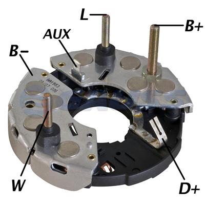 RECTIFICADOR MB MERCEDES BENZ FORD PEGASSO 90AMP 8X50A TRIDIODO TIPO BOSCH