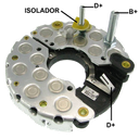 RECTIFICADOR AUDI BMW PORSCHE MB MERCEDES BENZ GOLF PASSAT 90AMP 14X40A TRIDIODO 120MM TIPO BOSCH