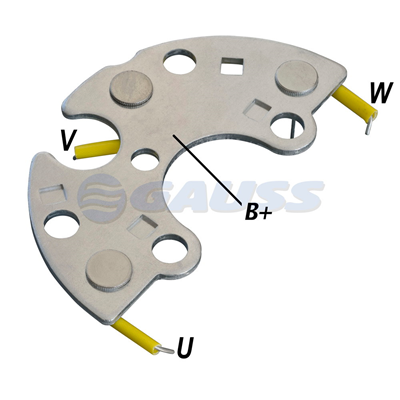 RECTIFICADOR FORD CARGO NEW HOLLAND VW VOLKSWAGEN CUMMINS 60AMP 3X35A(GA059) TIPO BOSCH