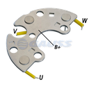 RECTIFICADOR FORD CARGO NEW HOLLAND VW VOLKSWAGEN CUMMINS 60AMP 3X35A(GA059) TIPO BOSCH