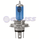 BOMBILLO FAROLA AZUL MAX LIGHT 110%+ H4 12V 35/35W /CAJAX1 UNID. MOTOCICLETA