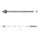 TERMINAL AXIAL SEAT CORDOBA 93-00 IBIZA 1993-1995 SKODA FABIA 99-01 VW VOLKSWAGEN POLO 02 M14-1 50 86N.M 78N.M 