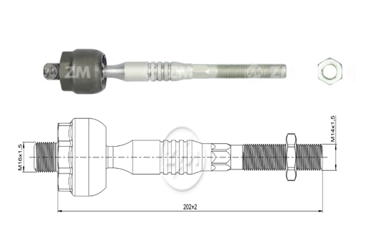 TERMINAL AXIAL FORD RANGER 17 20 DIRECCION ELECTROASISTIDA