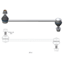 BIELETA BARRA ESTAB. DEL CHEVROLET AVEO T250 T255 VIVANT 04 09 DAEWOO NUBIRA