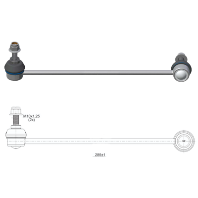 BIELETA BARRA ESTAB. DEL IZQ HYUNDAI ACCENT III VISION KIA RIO II 05 113