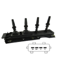 BOBINA ENCENDIDO CITROEN XANTIA X1 PEUGEOT 306 1.8L 97 01 307 2.0L 407 2.2 INDUCTIVA 4 P