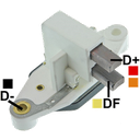 REGULADOR MB MERCEDES BENZ MV JOHN DEERE 12 90 CON ESCOBILLAS TIPO BOSCH (GA1277)