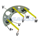 RECTIFICADOR WAPSA TRACTORES 65AMP 6X35A(GA001 GA011 GA058) TIPO BOSCH