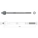 TERMINAL AXIAL FORD FOCUS 2010 VOLVO C30 2006-2012 S40 II(544) 2004-2012 M16-1.50 M14-1.50 132N.M