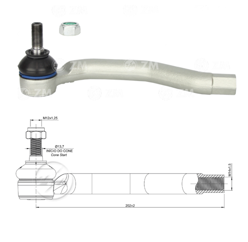 TERMINAL EXTERNA DIRECCION ACURA CSX HONDA CIVIC SAAB 9-3
