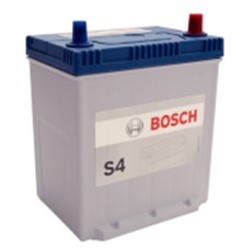 BATERIA BOSCH MEGA POWER 550 AMP- 35 Ah CAJA NS40D (550-MP-NS40-D; CON PESTAÑA HD; BORNE DELGADO) BATERIA BOSCH S4 L 18,7 AN 12,7 AL 22,3 CM REM 0092S57166