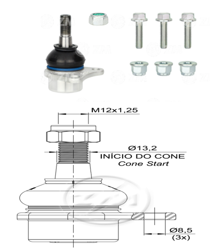 ROTULA INF FIAT PALIO I, SIENA