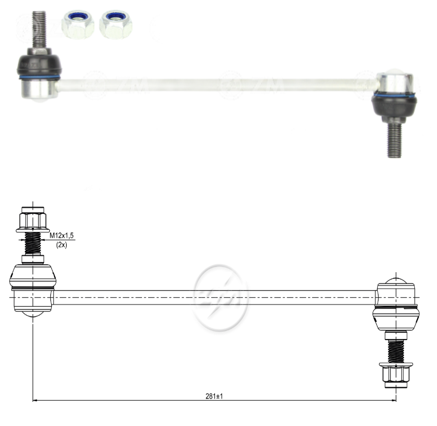 BIELETA BARRA ESTAB. DEL JEEP COMPASS