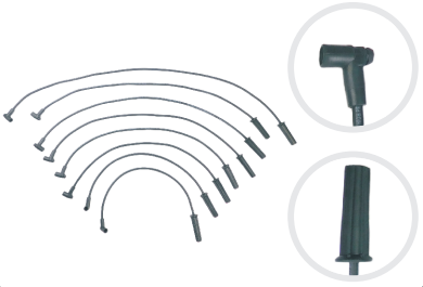 CABLE ENCENDIDO CHEVRODODGE MOTOR 318 DE DISTRIBUIDOR HEI 1980-1990 5.2L 16V