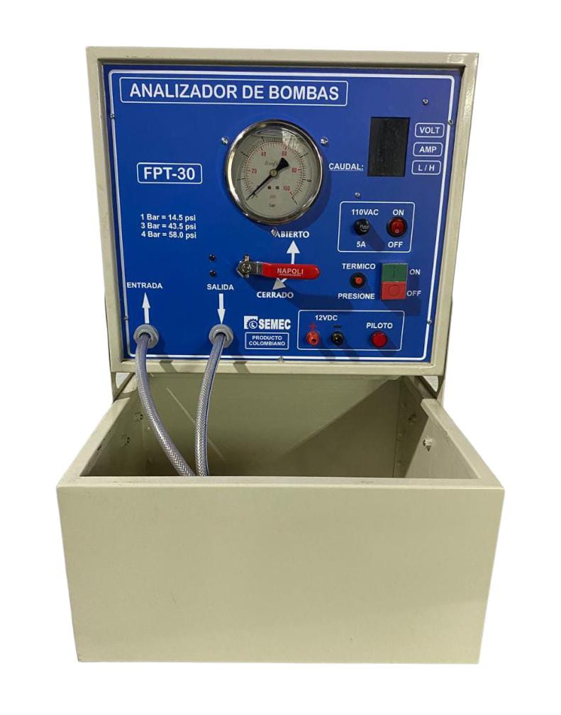 EQUIPO PROBADOR DE BOMBAS MANOMETROS DIGITALES