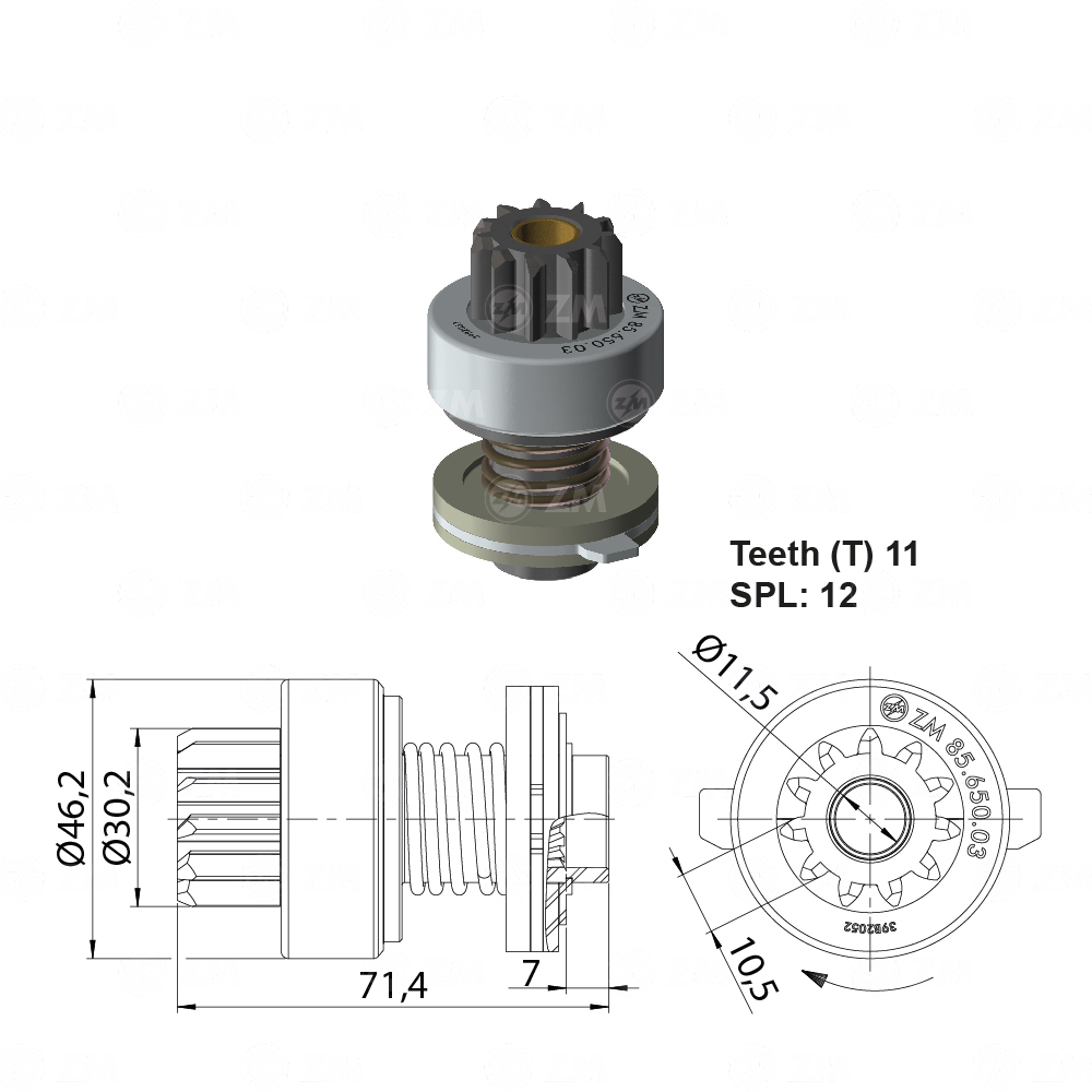 BENDIX FIAT 147 INDIEL MAGNETTI MARELLI 11D