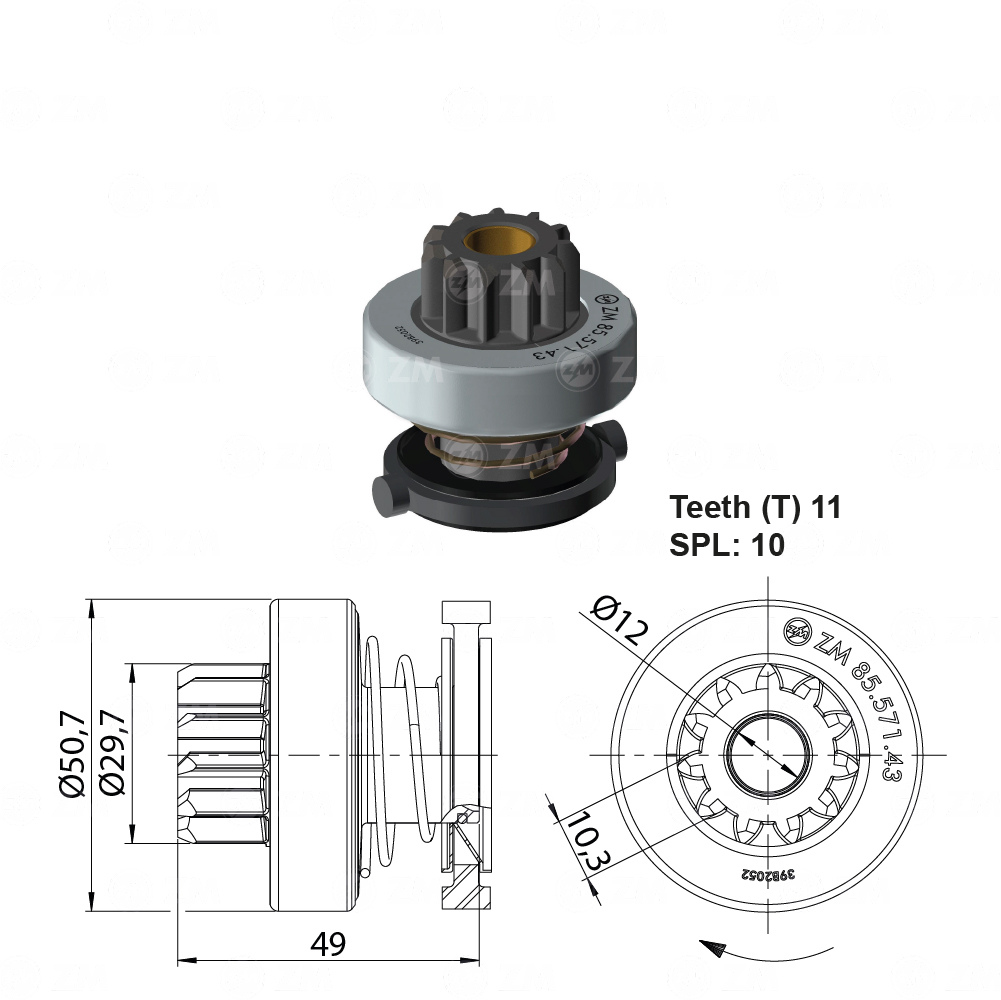 BENDIX RENAULT MEGANE DE PIN 29.5MM 11D