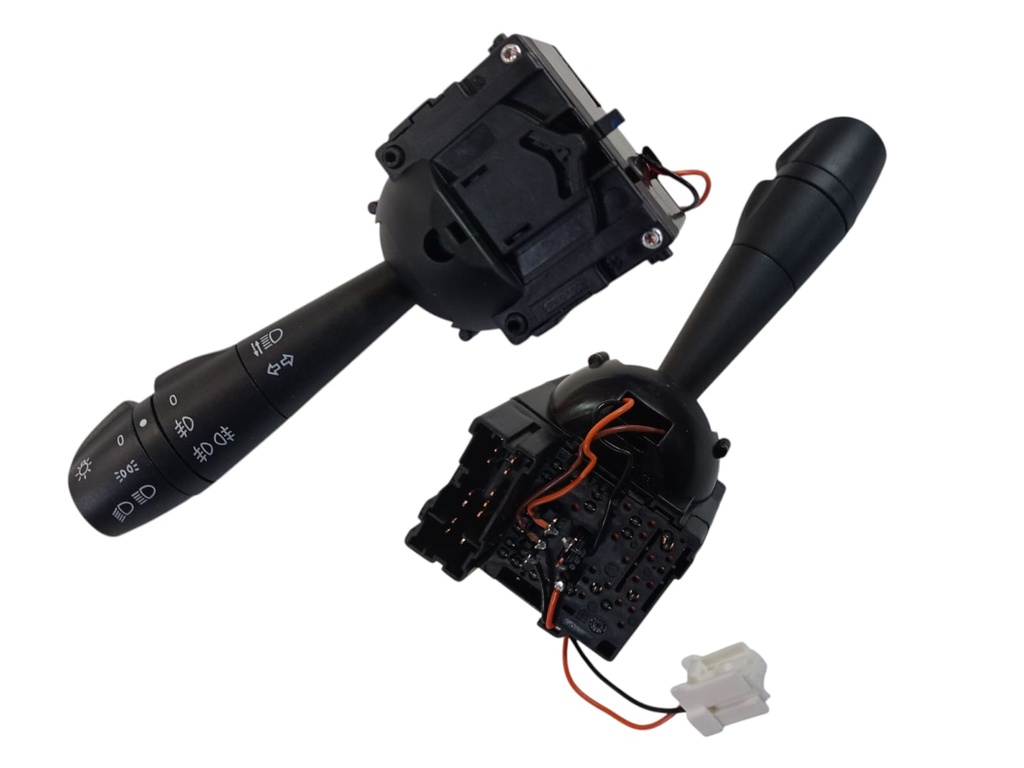 SWITCHE DE LUCES PALANCA RENAULT LOGAN, SANDERO, CAPTUR CLIO IV TRAFIC, 12 PINES, CON CONECTOR BLANCO