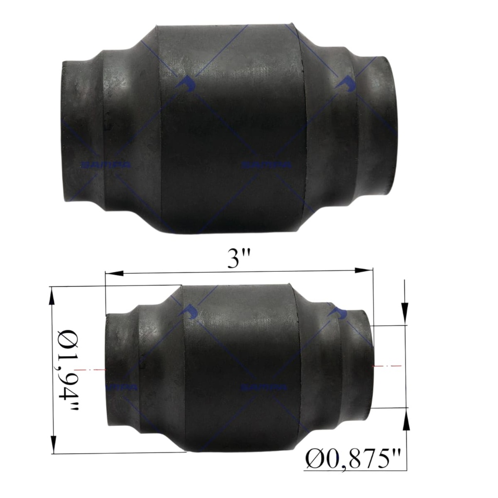 BUJE SUSPENSION TENSORA TRAILER NEWAY TRB6004