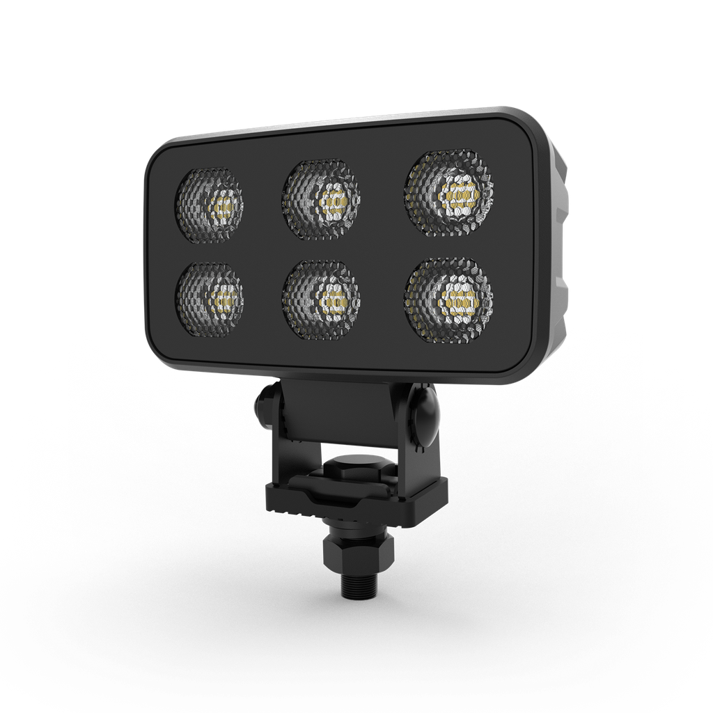 LÁMPARA RECTANGULAR CARBON 6 LEDS 4600 LUMENS 12-24V