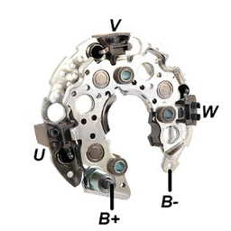 [07GA1315] RECTIFICADOR NIPODENSO HONDA ACCORD ACURA ELEMENT 120AMP 6X50A 20-24VTIPO DENSO