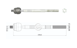 [51ZM-17011050] TERMINAL AXIAL CITROEN C2
