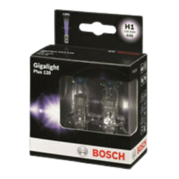 [CB1987301105] BOMBILLO HALOGENO H1 P14.5S 12V 55W FARO GIGALIGHT PLUS 120% MAS LUZ LUJO BLISTER X 2 64150NBP GL120