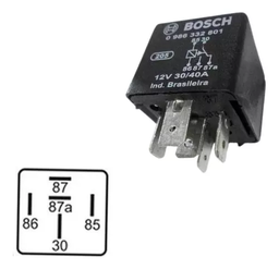 [CC0986332801] RELE 5P 12V 40AMP UNIVERSAL CONMUTABLE VEHICULO GE0001 0332209150 - 0986332818