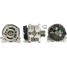 [44SG12B015] ALTERNADOR VOLKSWAGEN GOLF JETTA AUDI A3 12V 120AMP 61MM 2PINES P: 6PK T:VALEO V:INT